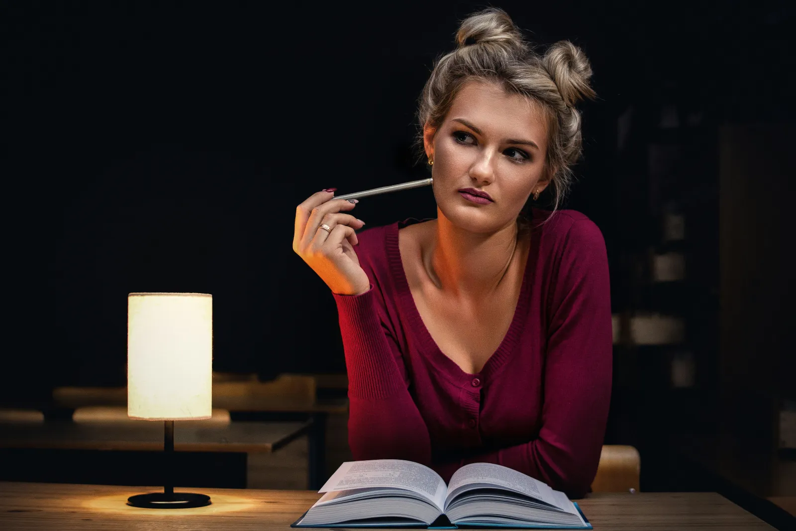 woman thinking about pre med advice